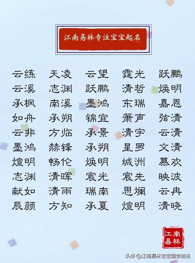 男孩的名字八字喜水