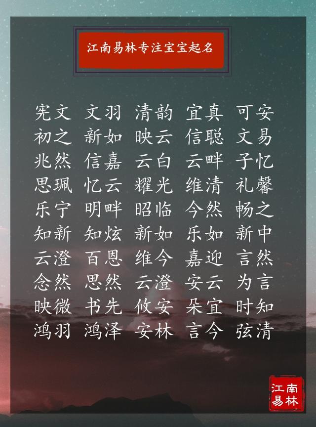 八字宝宝取名宝宝起名