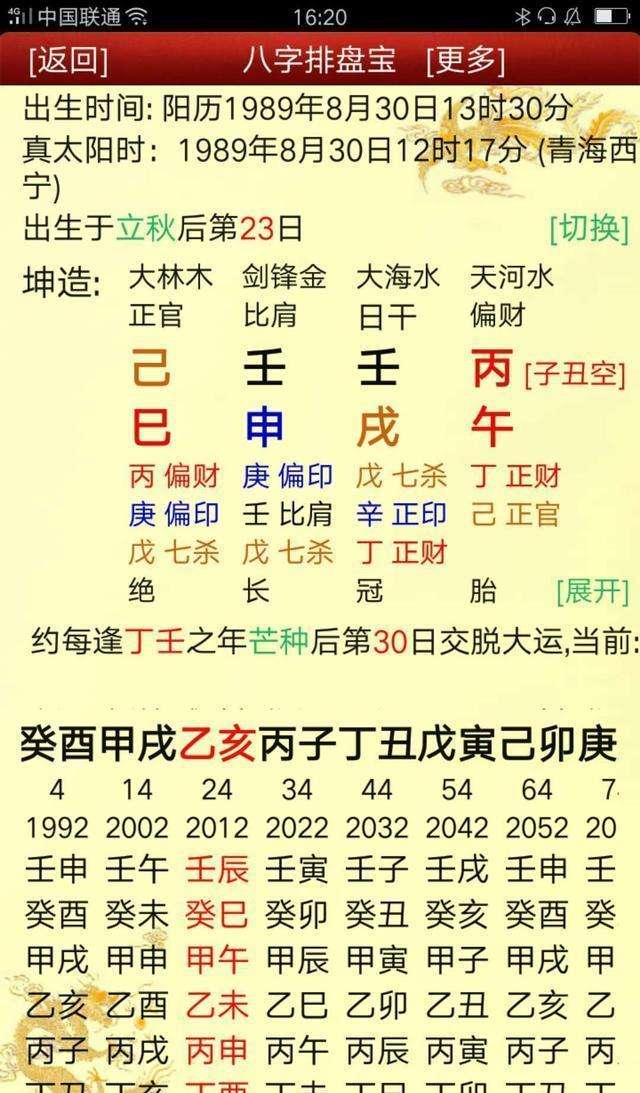 四柱八字免费测名