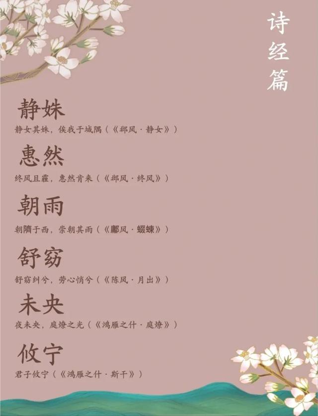 文字中间的女孩子名字